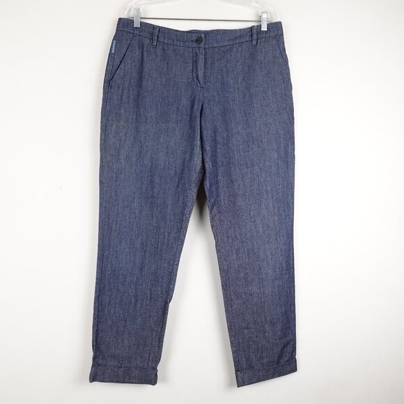 ARMANI JEANS AJ Cotton Pants Women's 31 (36x28) Lightweight Casual Trousers - Picture 1 of 14